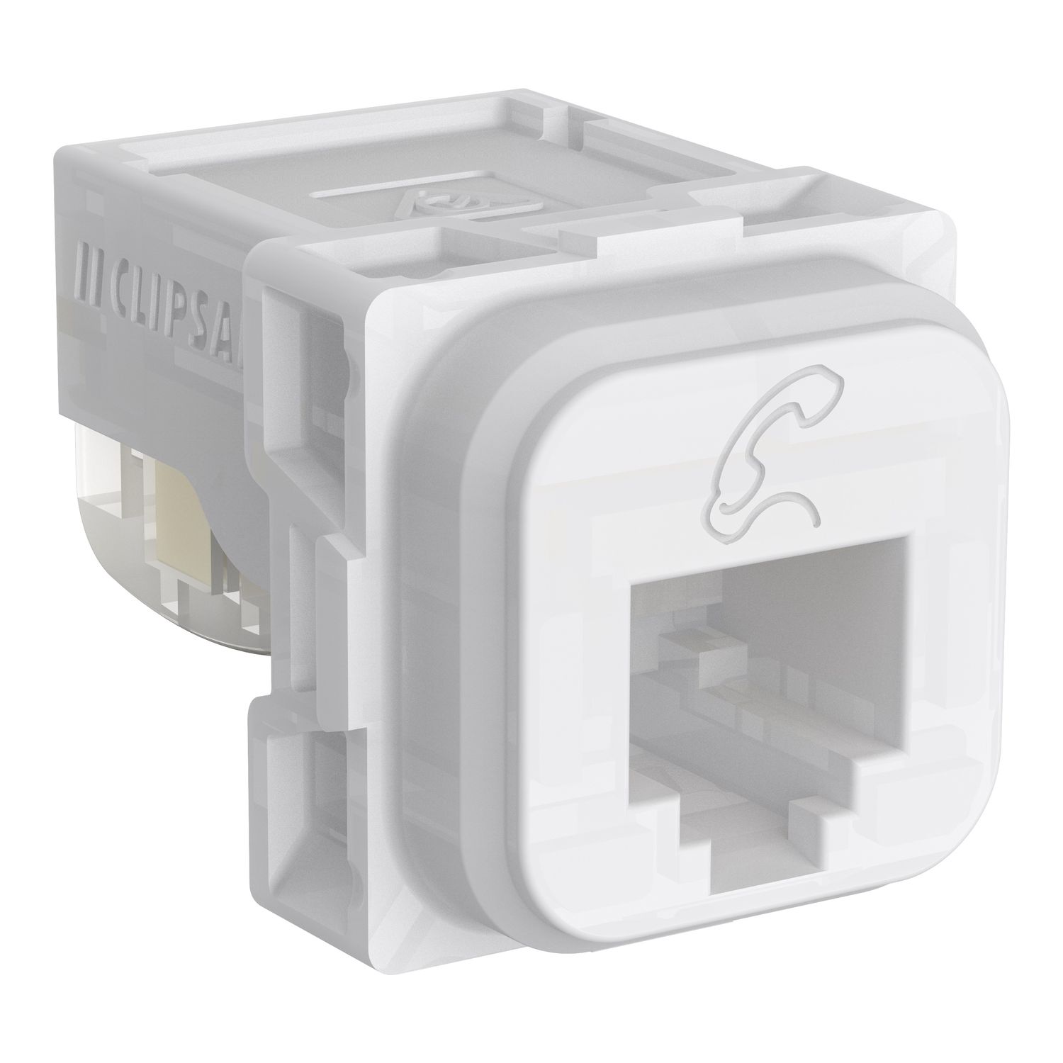 Picture of Connector RJ12 4 Pin, Clipsal Actassi, Telephone Symbol