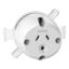 Picture of Single Socket Outlet, Standard Series, 250VAC, 10A, 3 PIN, Round Earth Pin