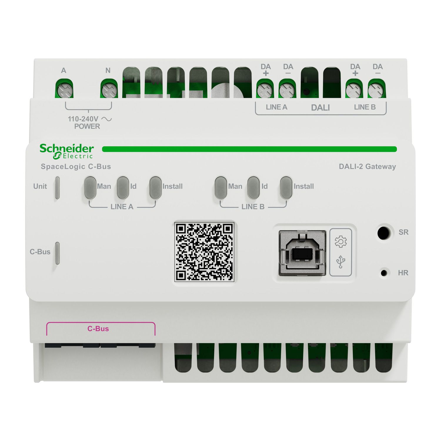 Picture of DALI-2 Gateway, C-Bus, SpaceLogic, 6DIN