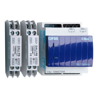 Picture of Din Rail Mounted Dali Gateway, C-Bus Control and Management System, 2 Dali Networks