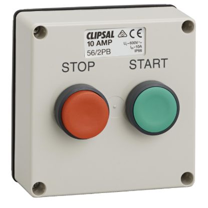 Picture of Push Button Control Station, Clipsal - 56 Series, 10A, Start/Stop, Less Enclosure