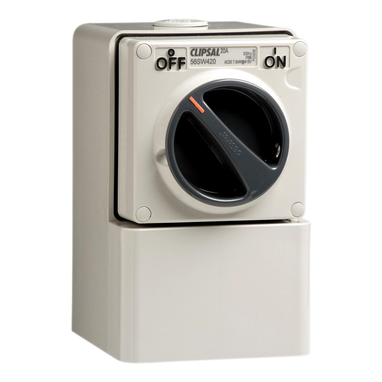 Picture of Mounting Back Box, Clipsal - 56 Series, Shallow, 2 Gang, Vertical