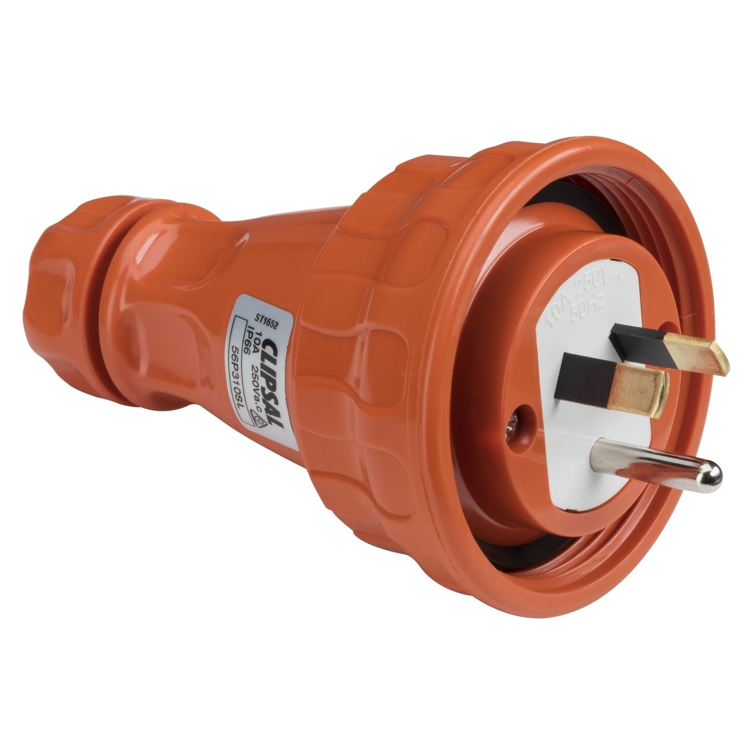 Picture of Plug Top, Clipsal - 56 Series, Straight, 3 PIN, 10A, 250V, IP66