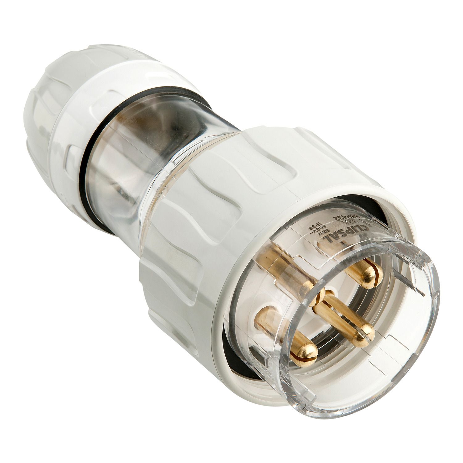 Picture of Straight Plug, Clipsal - 56 Series, IP66, 500V 32A - 4 Round Pins