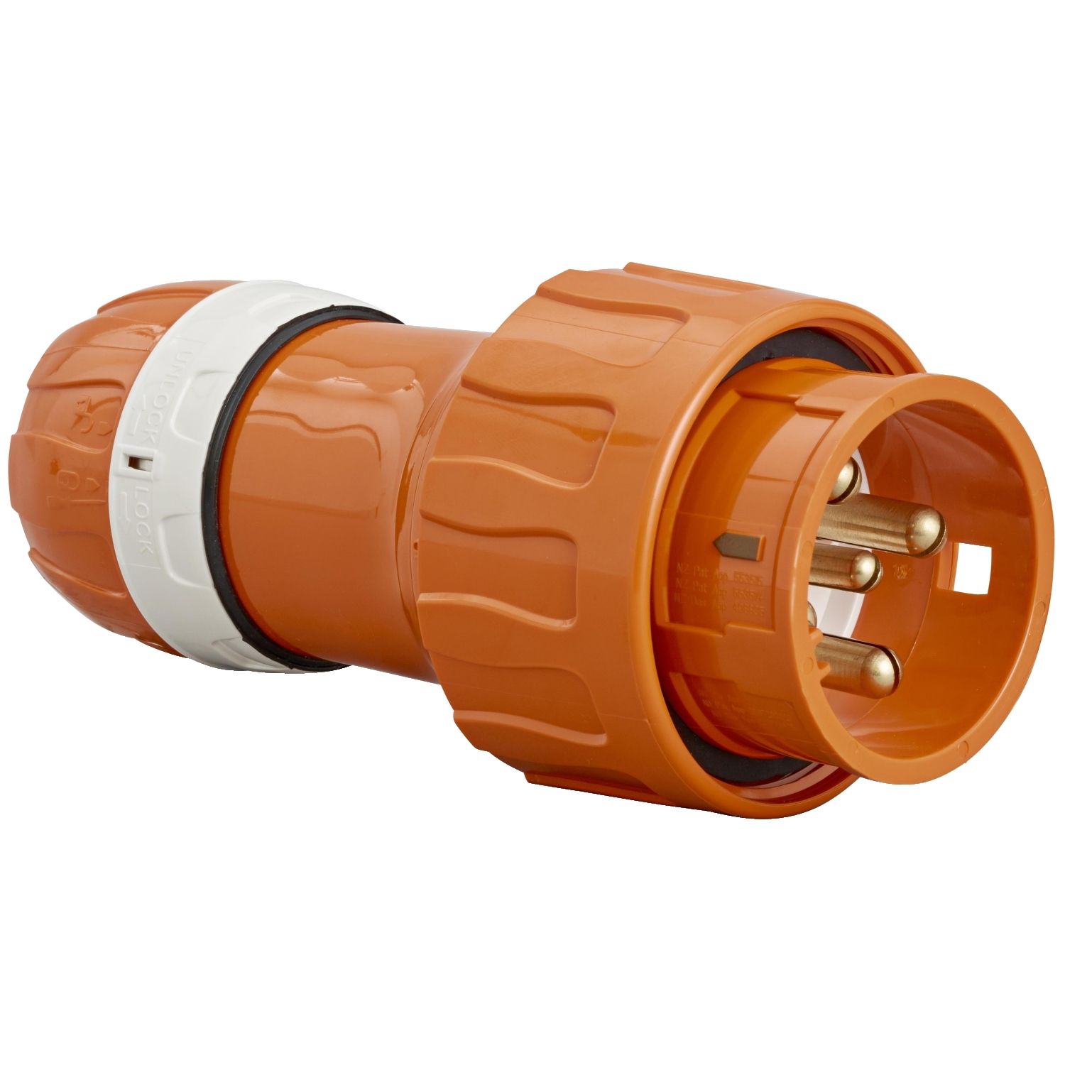 Picture of Straight Plug, Clipsal - 56 Series, IP66, 500V 32A - 5 Round Pins