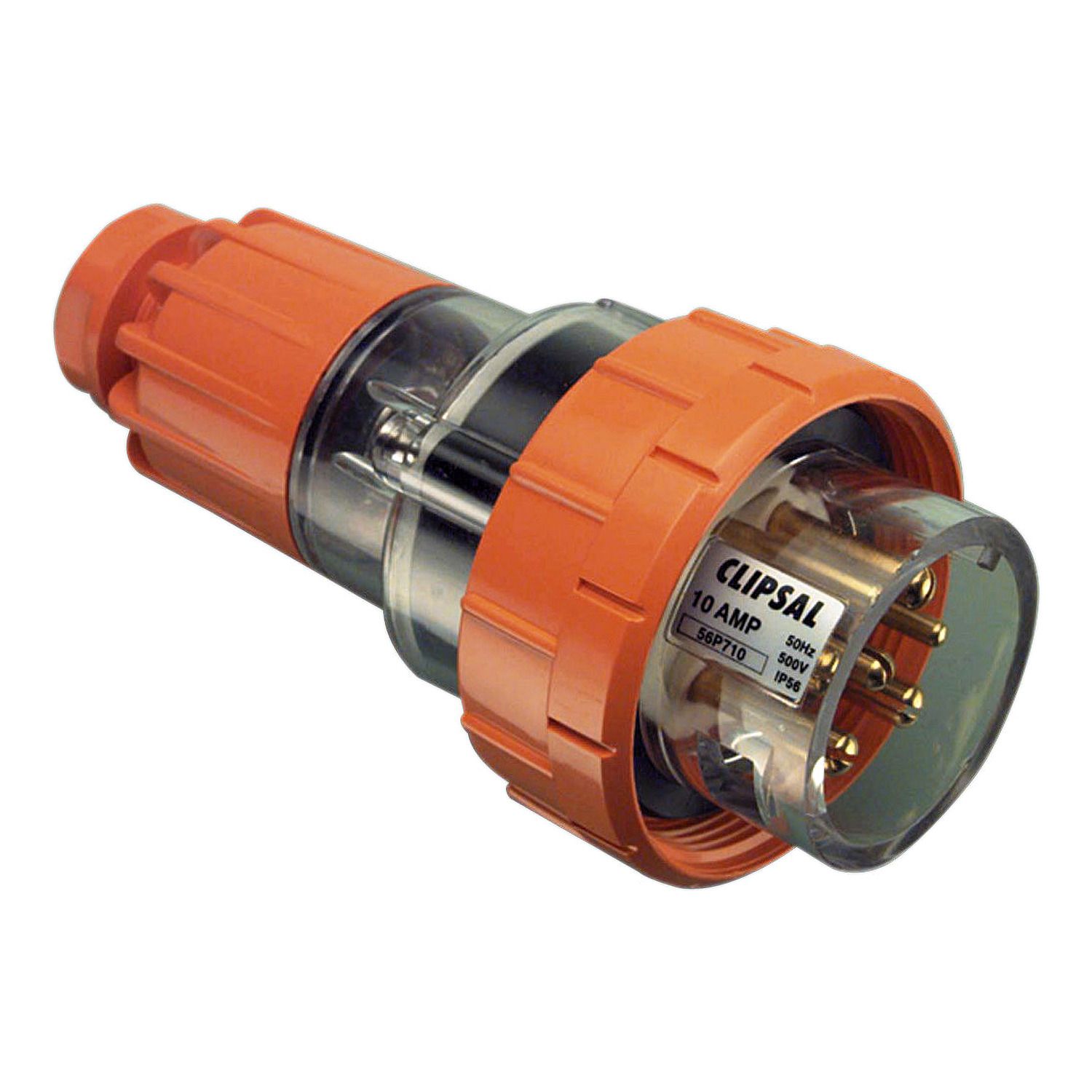 Picture of Straight Plug, Clipsal - 56 Series, IP66, 500V 10A - 7 Round Pins