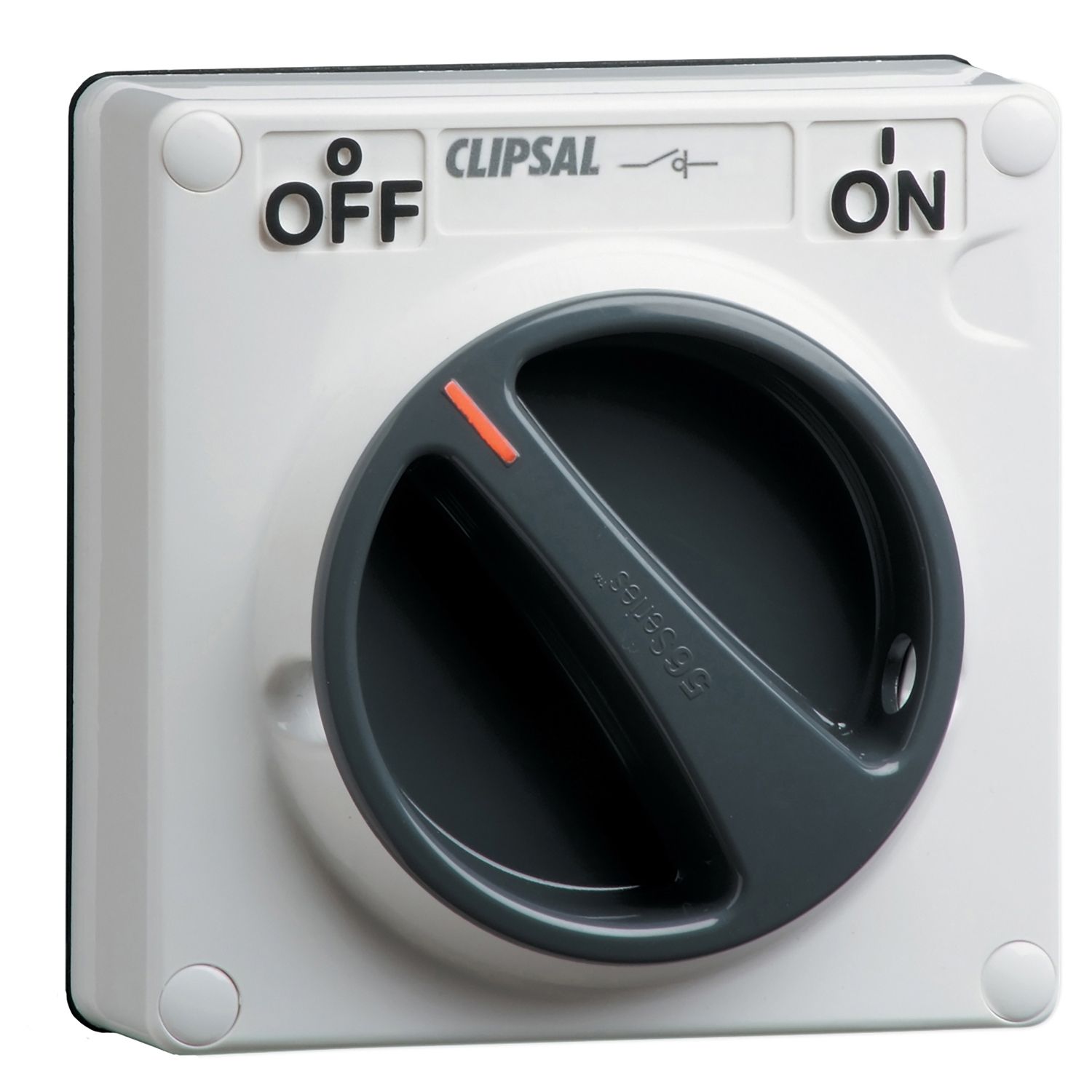 Picture of Surface Switch, Clipsal - 56 Series, IP66 1 Gang Double Pole 32A Less Enclosure
