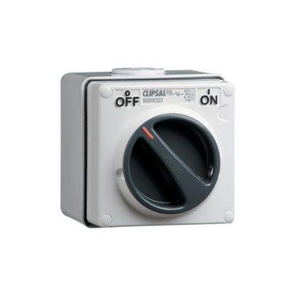 Picture of Surface Switch, Clipsal - 56 Series, 1 Gang, 3 Pole, 500VAC, 20A