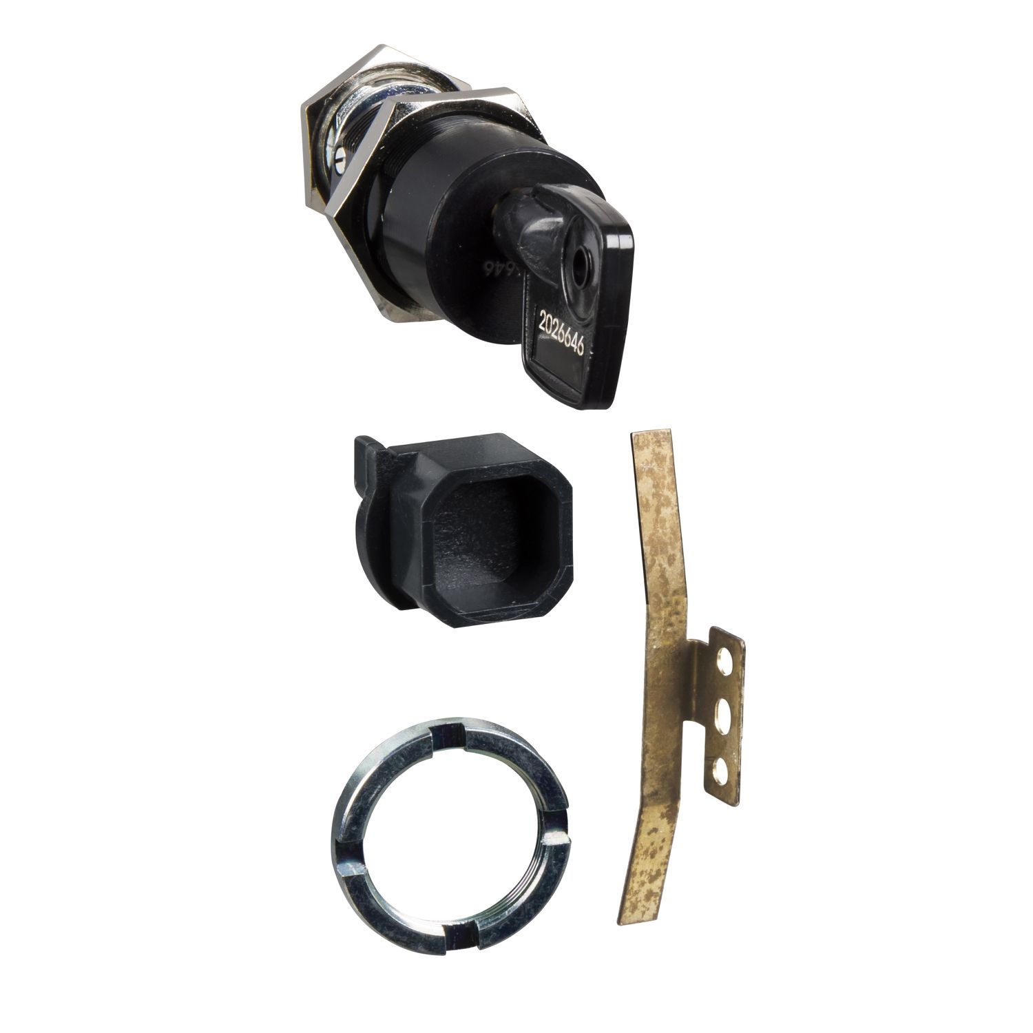 Picture of Chassis locking, MasterPact NT drawout, disconnected position locking, Profalux keylock, 1 lock with 1 key, spare part