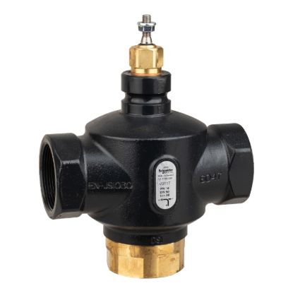 Picture of Venta V311T Globe Valve, 3-Way, PN16, Rp 2 Internal Thread, DN50, 38 Kvs, Nodular Iron, Brass plug.