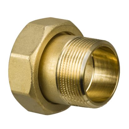 Picture of 2xDN40 External Threaded End Connections with Fibre Gaskets, G 2 to valve, R 1.1/2 (External taper) to pipe.