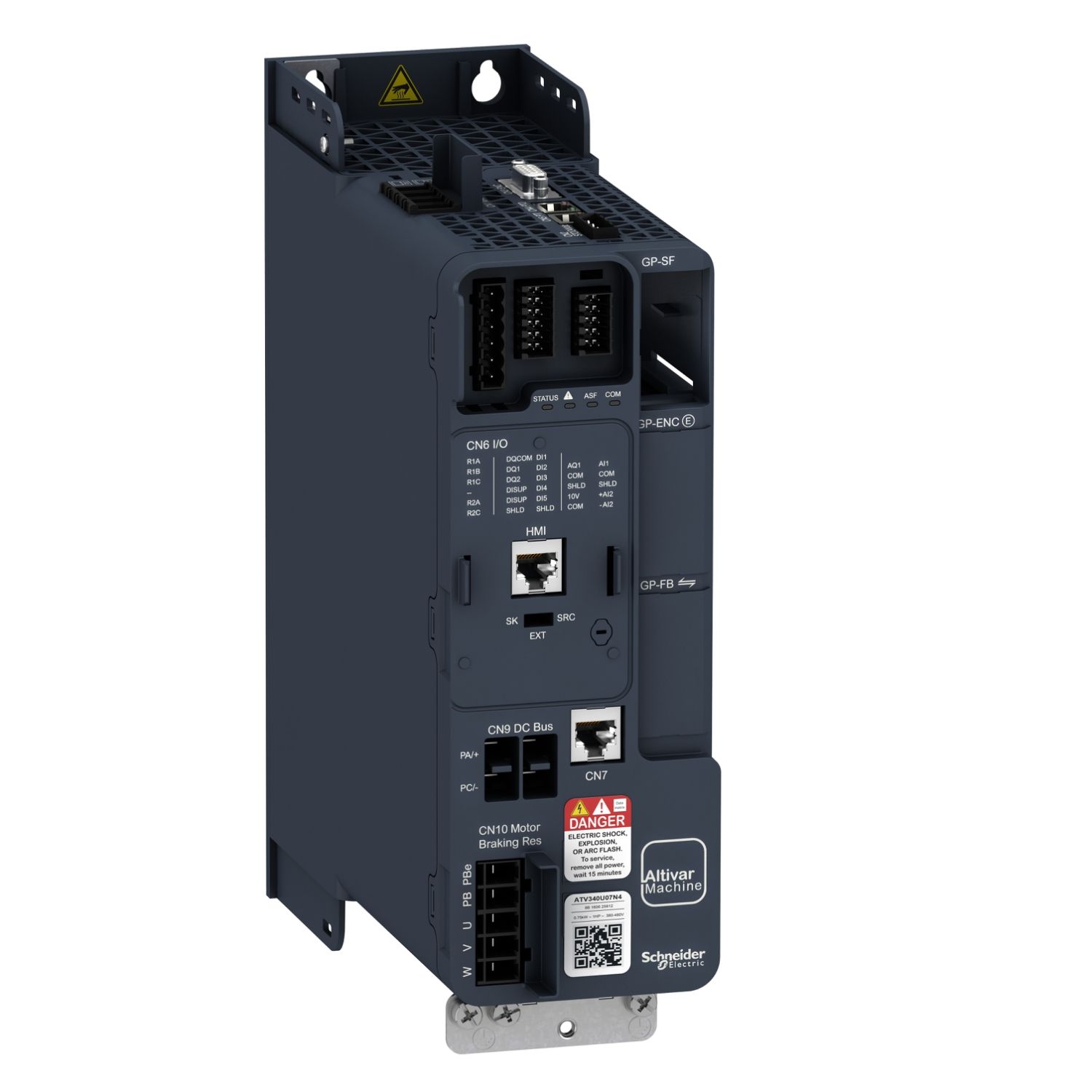 Picture of variable speed drive, Altivar Machine ATV340, 2.2kW, heavy duty, 400V, 3 phases