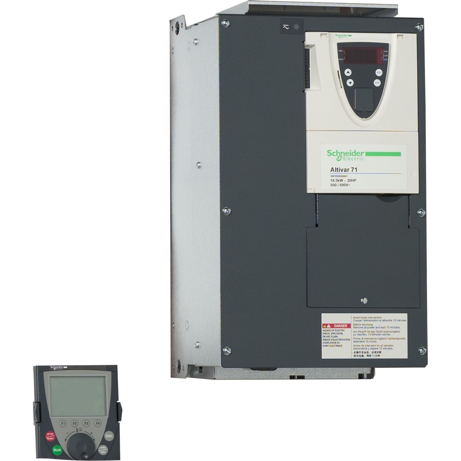 Picture of ATV71 690V 18,5KW WITH GRAPHIC TERMINAL