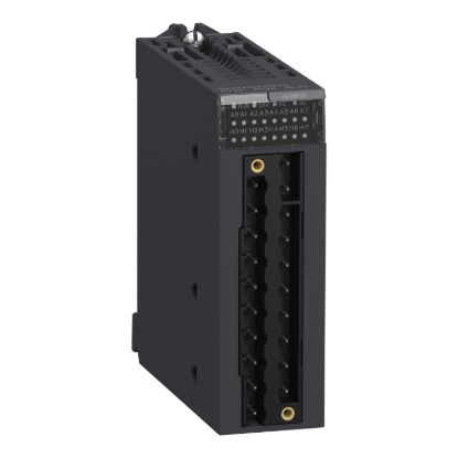 Picture of analog isolated high level input module, Modicon X80, 8 HART inputs, 4 to 20mA, for severe environments