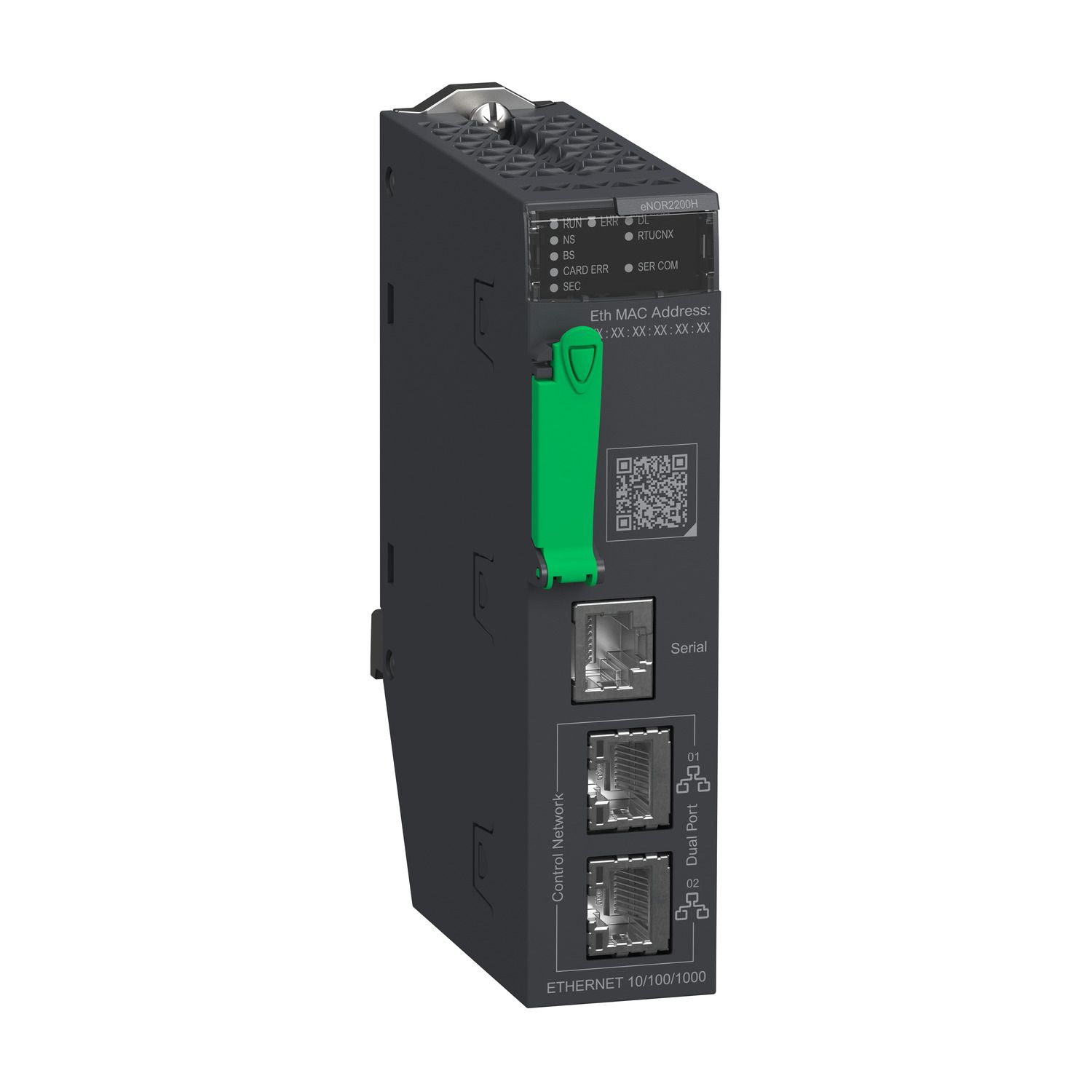 Picture of communication module, Modicon M580, IEC 60870-5-101/104, DNP3, for severe environments