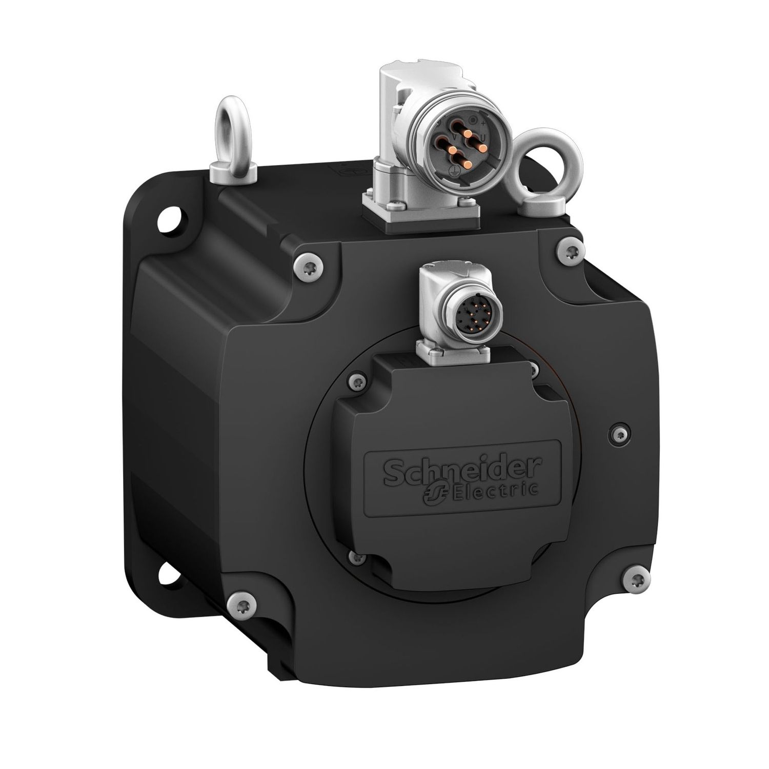 Picture of servo motor BMH, Lexium 32, 48Nm, 4000rpm, keyed shaft, with brake, IP65, IP67, 128bit encoder