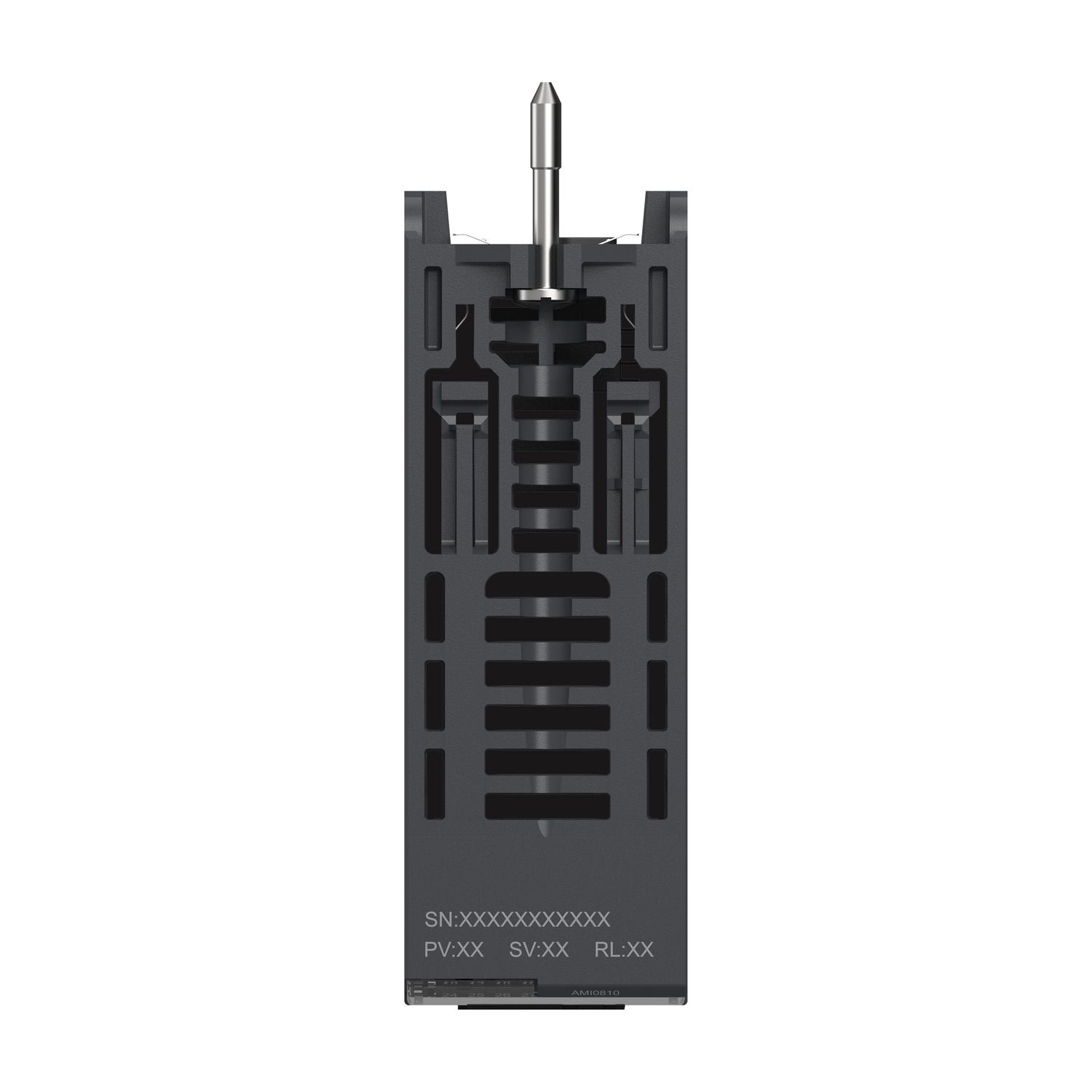 Picture of analog isolated high level input module, Modicon X80, 8 inputs, 0 to 20mA, 4 to 20mA, 10V positive or negative