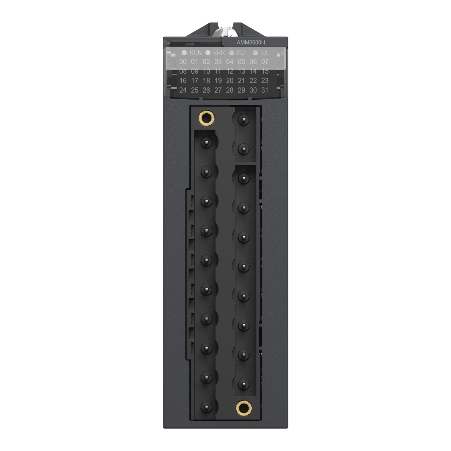 Picture of analog non isolated high level IO module, Modicon X80, 4 I, 2 O, 0 to 20mA, 4 to 20mA, 10V positive or negative, severe environment