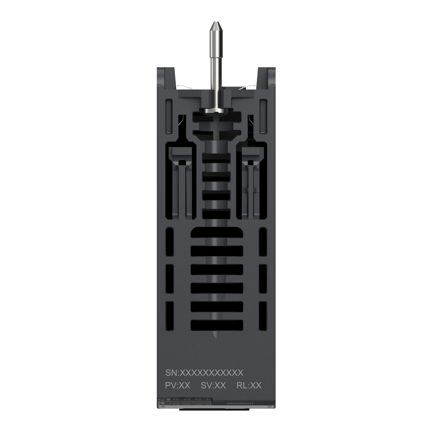 Picture of analog non isolated high level output module, Modicon X80, 8 outputs, 0 to 20mA, 4 to 20mA, for severe environments
