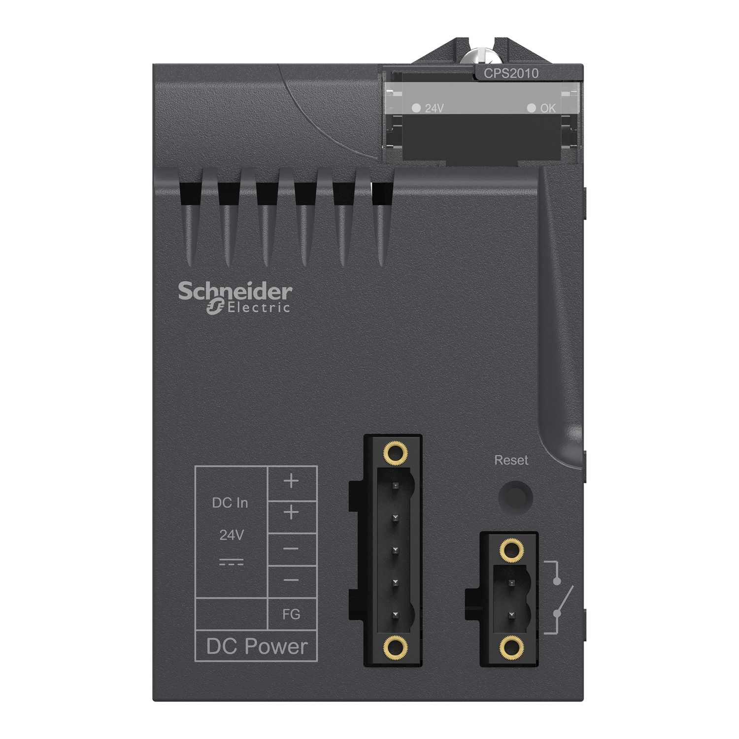 Picture of power supply module, Modicon X80, 24V DC, 16.8W