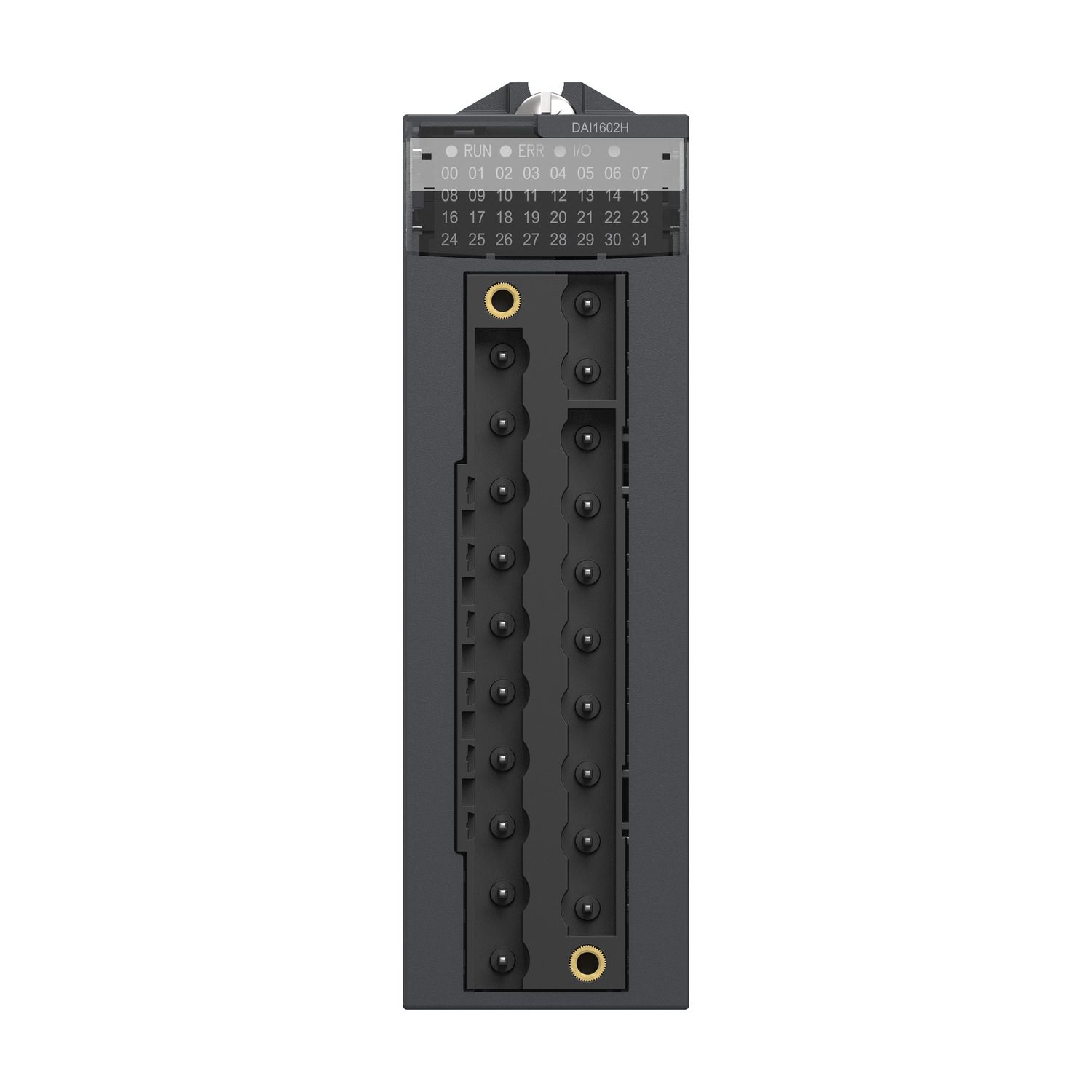 Picture of Discrete input module, Modicon X80, 16 inputs, 24V AC/DC positive or negative, for severe environments