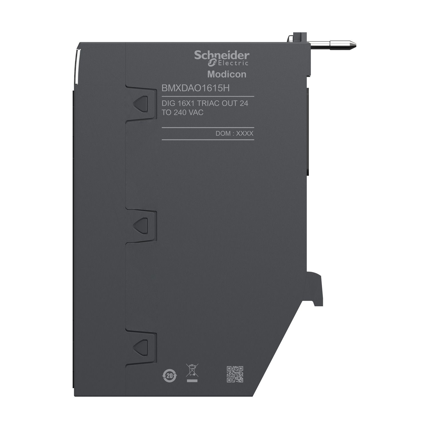 Picture of Discrete output module, Modicon X80, 16 isolated triac outputs, 24 to 240V AC, for severe environments