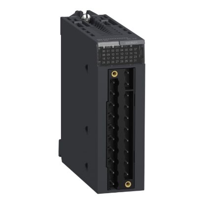 Picture of Discrete mixed I/O module, Modicon X80, 8 inputs, 24V DC, 8 relay outputs, 24 to 240V AC positive, for severe environments