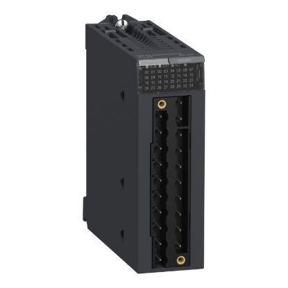 Picture of discrete output module, Modicon X80, 8 NO relay outputs, 100 to 150V DC, extended temperature