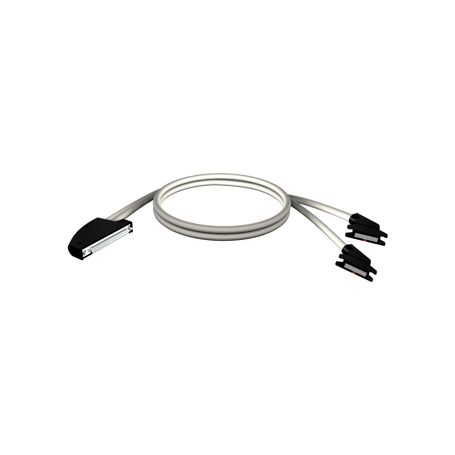 Picture of preformed cordset, Modicon M340, 40 way terminal, 2 x HE10 connector, 2m