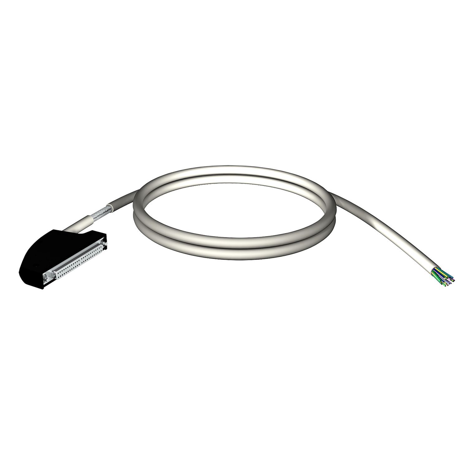 Picture of shielded cord set, Modicon X80, 40-way terminal, one end flying leads, 5m