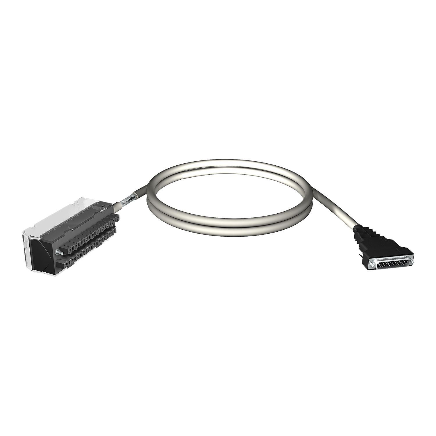Picture of preformed cordset, Modicon X80, 20 way terminal, SUB-D25 connector, 1.5m