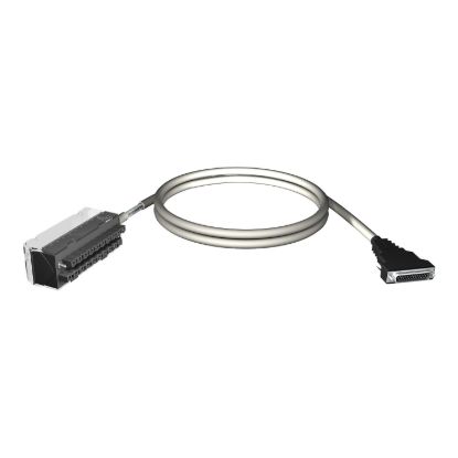 Picture of preformed cordset, Modicon X80, 20 way terminal, SUB-D25 connector, 1.5m