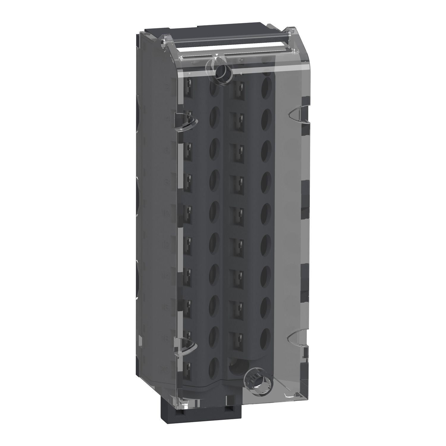 Picture of terminal block, Modicon X80, 20-pin removable screw clamp, 1 or 2 x 0.34..1.5mm2