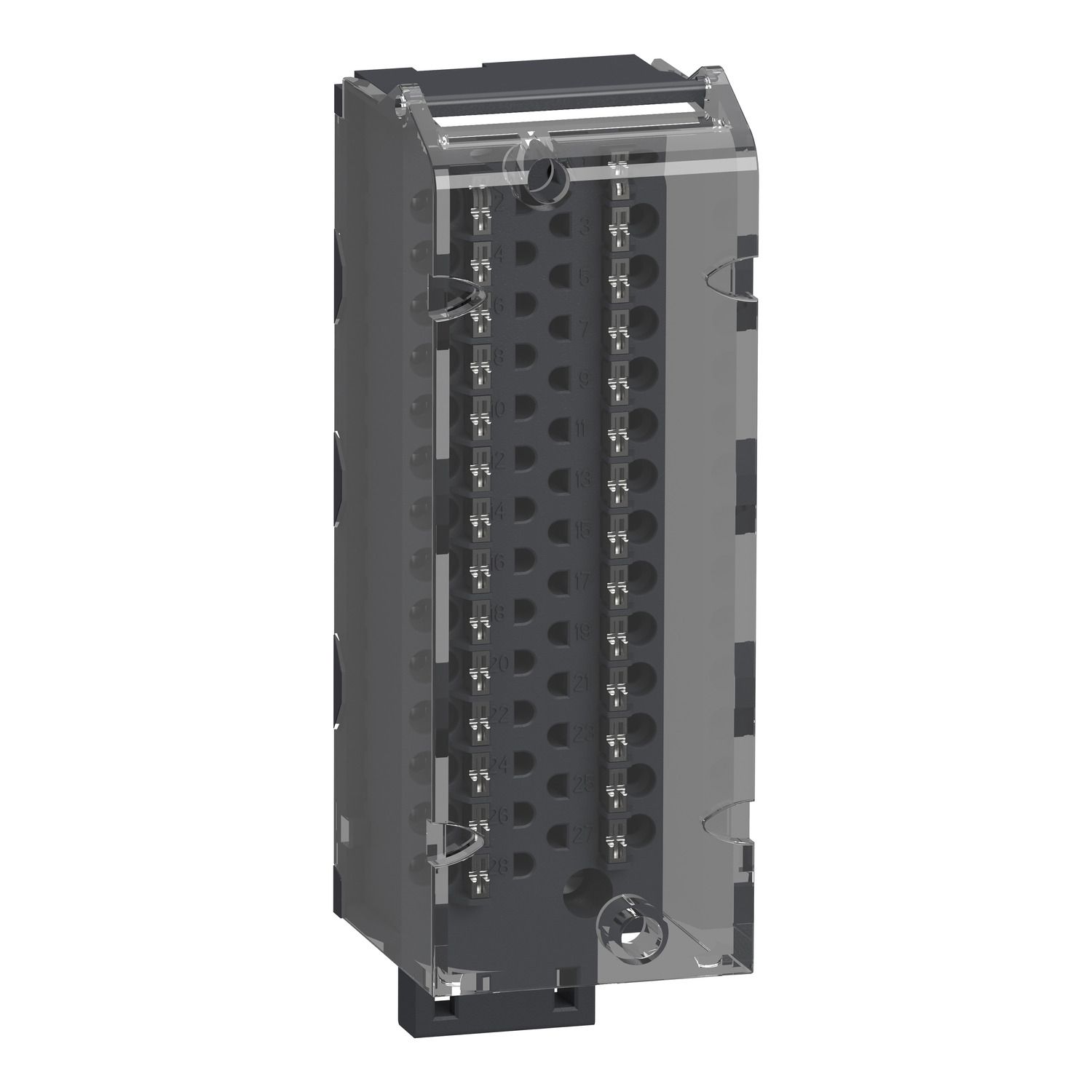 Picture of terminal block, Modicon X80, 28-pin removable spring, 1 x 0.34..1mm2