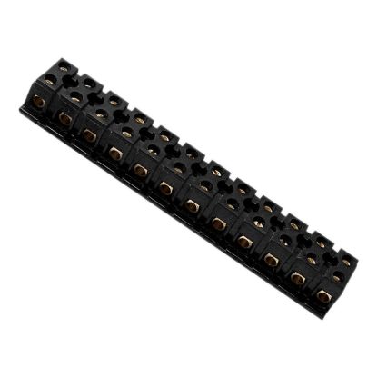 Picture of Strip Connector, Max 4 Link Bars, 20A, 12 Terminal, Double Entry, 2 Way, Platform Bakelite
