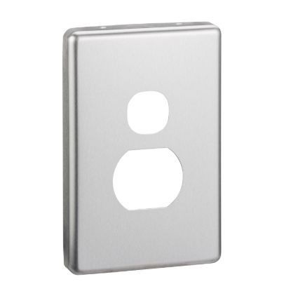 Picture of Socket Outlet Cover Plate, Classic C2000 Series, Horizontal Mount, for Single Socket