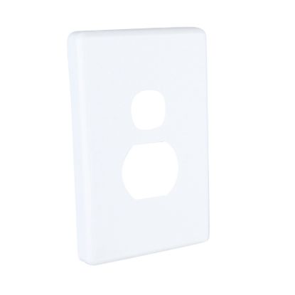 Picture of Socket Outlet Cover Plate, Classic C2000 Series, Horizontal Mount, for Single Socket