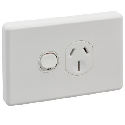 Picture of Socket Switched, Classic C2000 Series, Horizontal Single Double Pole 15A 250V