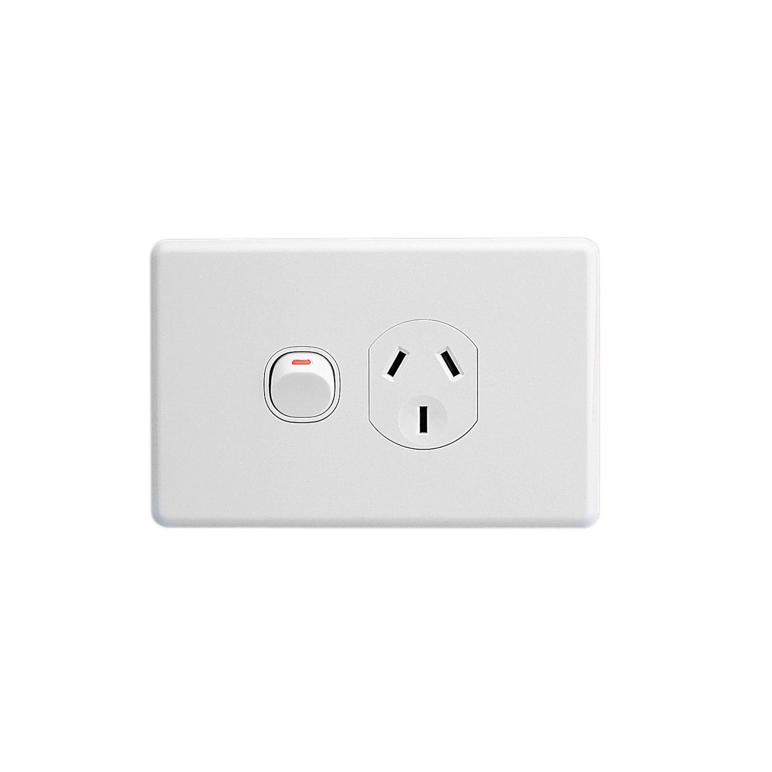 Picture of Single Switch Socket Outlet, Classic C2000 Series, Classic, 250V, 10A, Safety Shutter