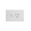 Picture of Single Switch Socket Outlet, Classic C2000 Series, Classic, 250V, 10A, Safety Shutter
