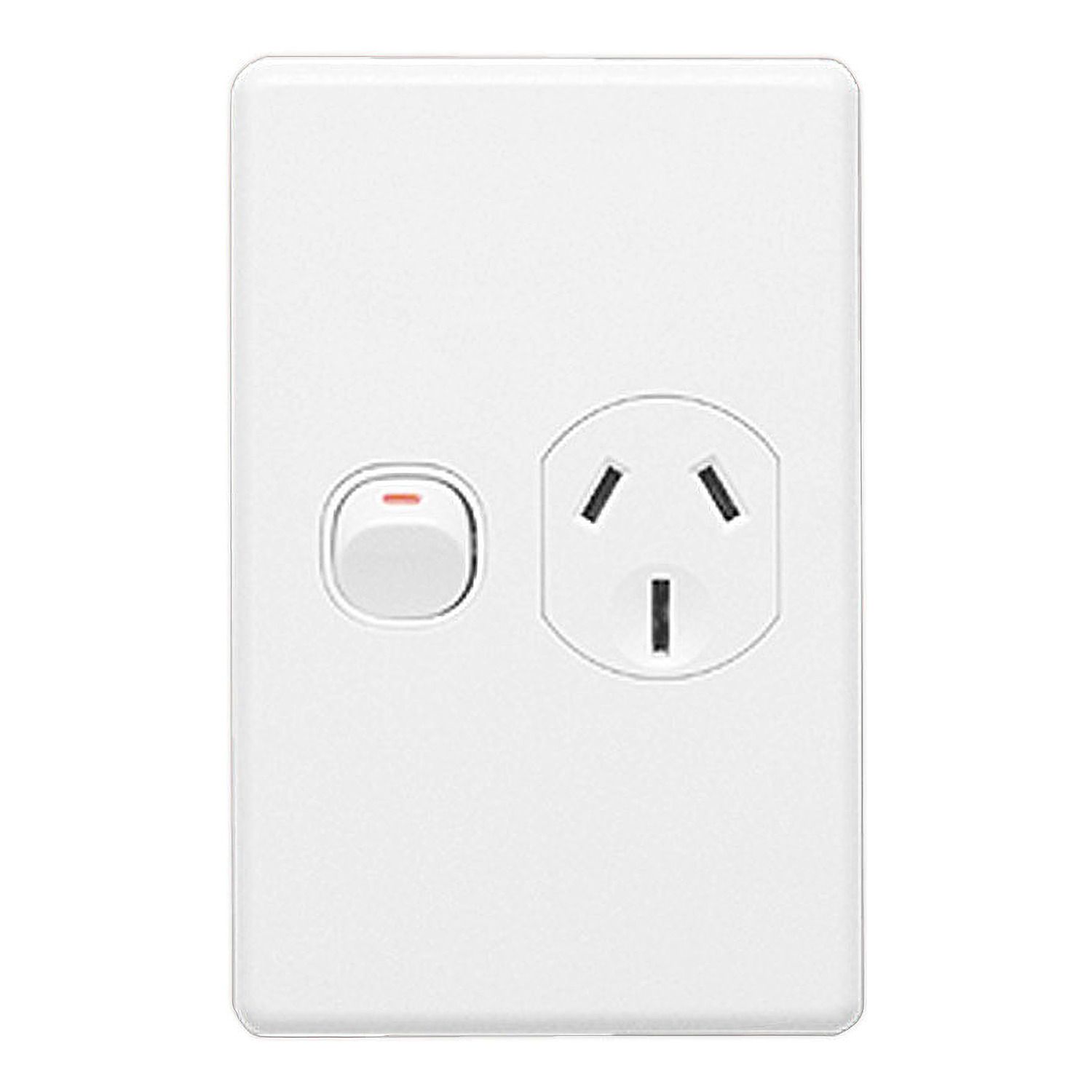 Picture of Single Switch Socket Outlet, Classic C2000 Series, Classic, 250V, 15A, Vertical