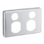 Picture of Socket Outlet Cover Plate, Classic C2000 Series, Horizontal Mount for Twin Switched Socket