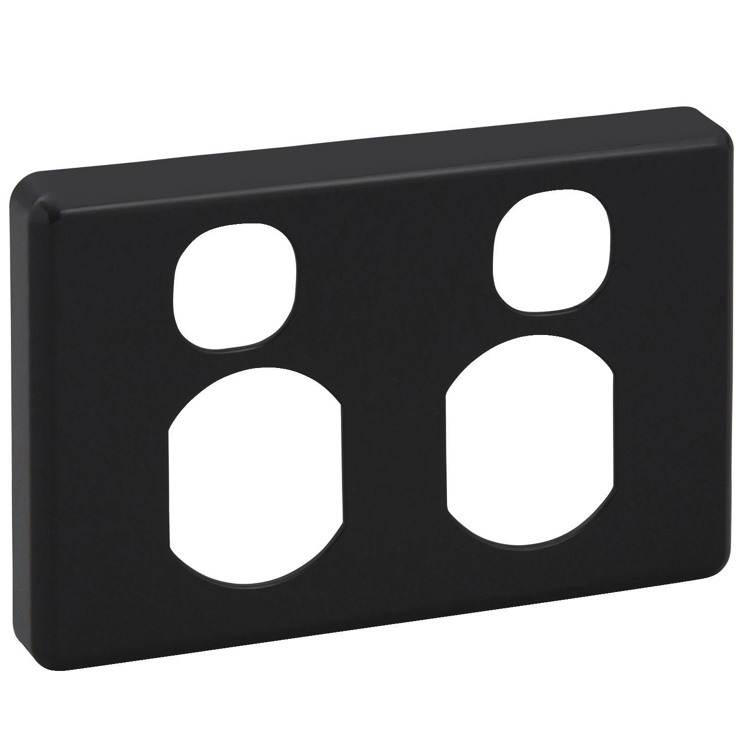 Picture of Socket Outlet Cover Plate, Classic C2000 Series, Horizontal Mount for Twin Switched Socket