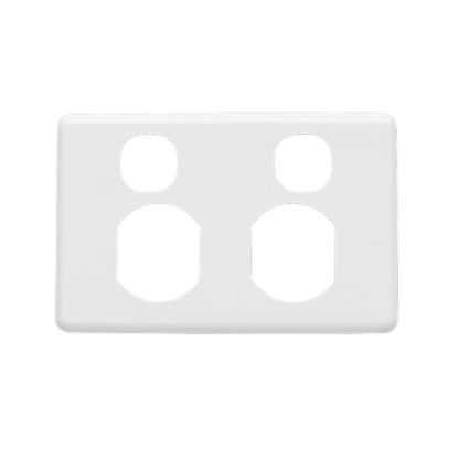 Picture of Socket Outlet Cover Plate, Classic C2000 Series, Horizontal Mount for Twin Switched Socket