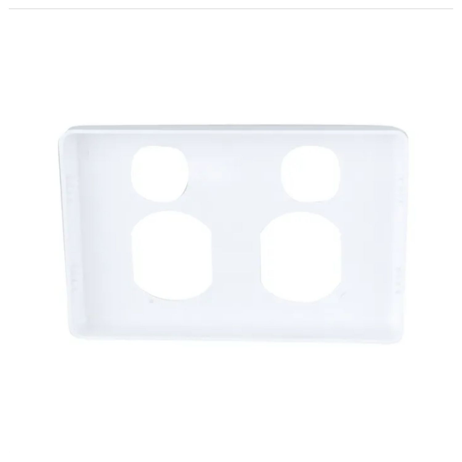 Picture of Socket Outlet Cover Plate, Classic C2000 Series, Horizontal Mount for Twin Switched Socket