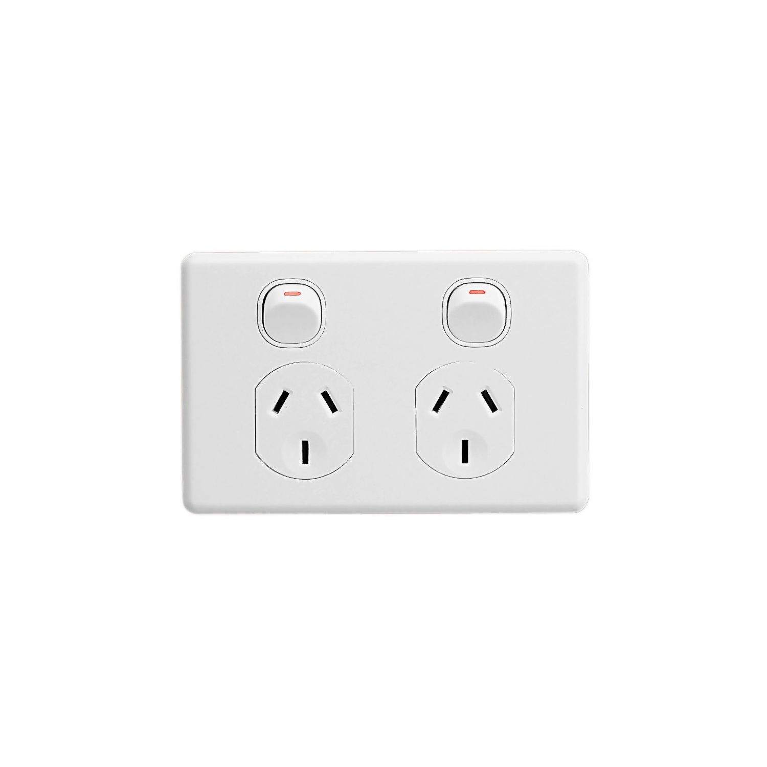 Picture of Switched Socket, Classic C2000 Series, Twin Double Pole 10A Shutter