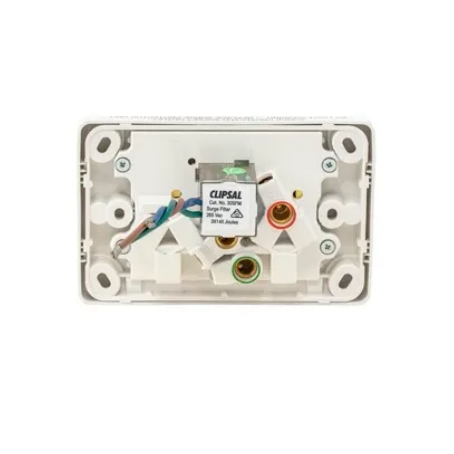 Picture of Switched Socket Outlet, Classic C2000 Series, Twin, 250V, 10A, 1 Pole, Surge Protection