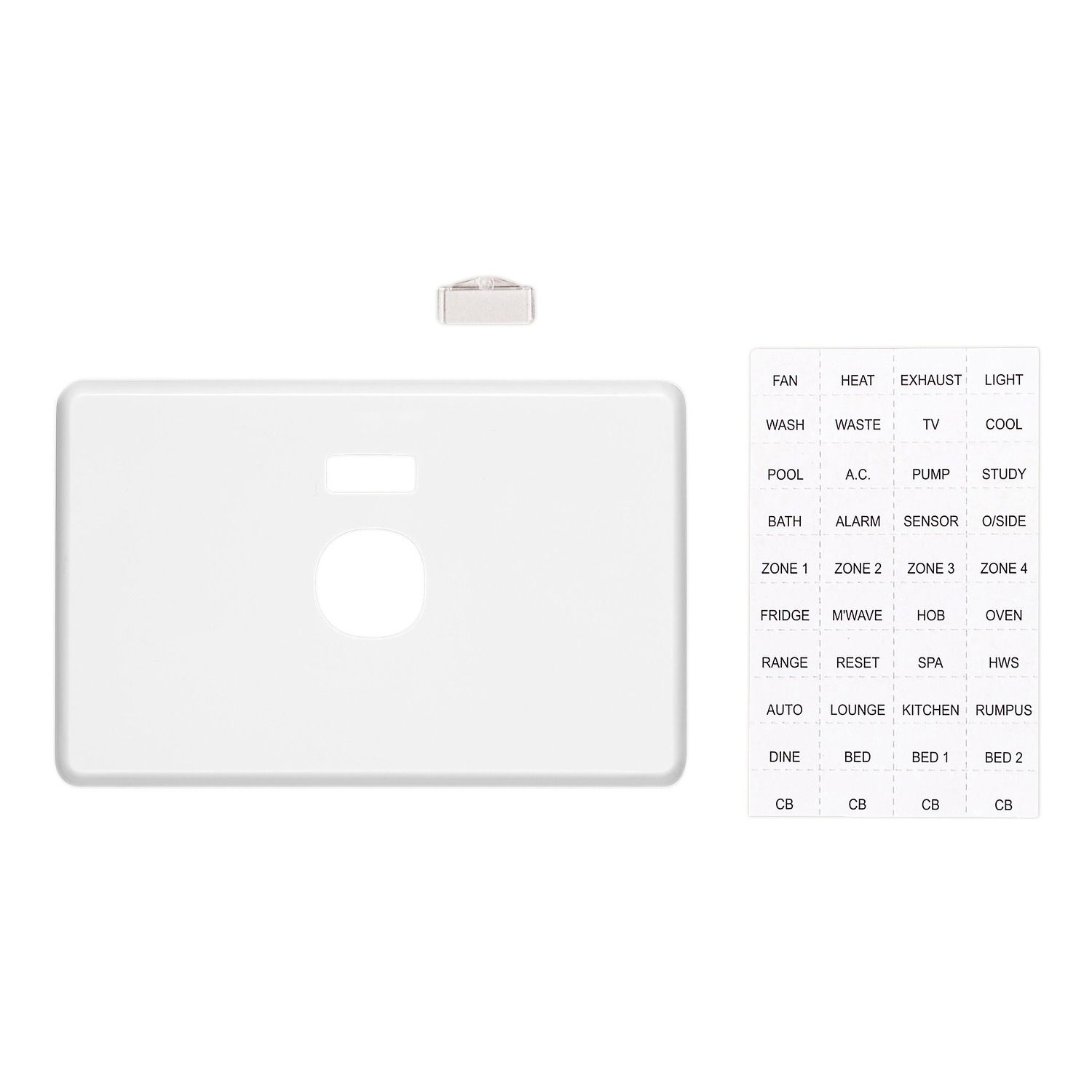 Picture of Switch Plate Cover, Classic C2000 Series, 1 Gang, Horizontal Mount, with ID Window