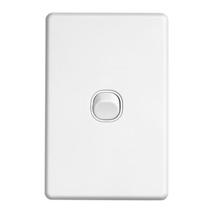 Picture of Flush Switch, Classic C2000 Series, 1 Gang, 250VAC, 10A, Standard, Vertical