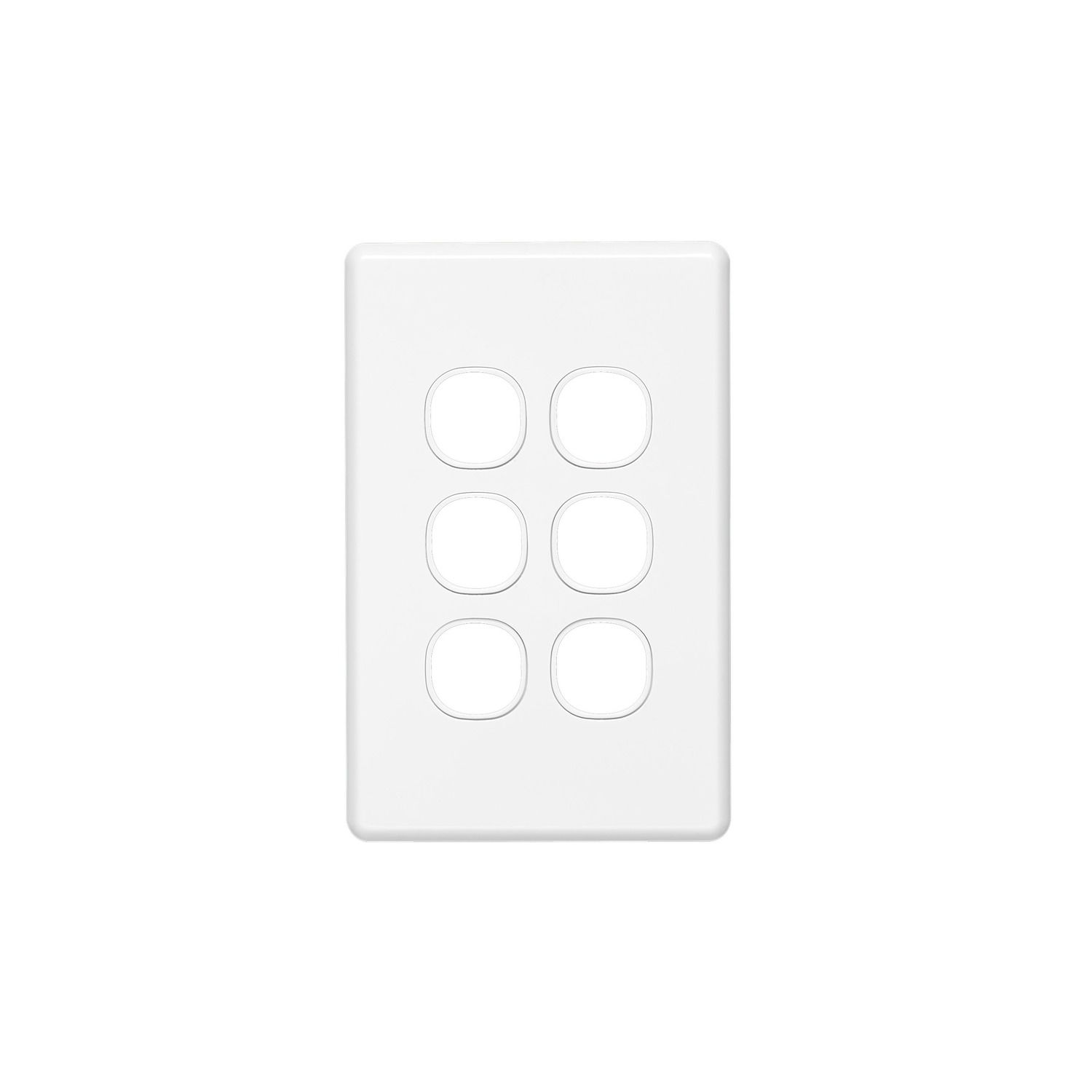 Picture of Switch Grid Plate and Cover, Classic C2000 Series, 6 Gang, Vertical